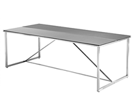 Tisch aus Aluminium mit Tischplatte aus Keramik